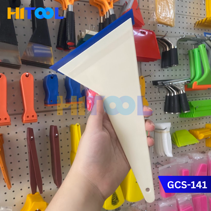 Gạt nhựa lưỡi cao su tay dài 14cm x 30cm GCS141
