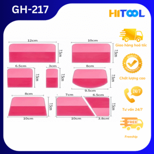 Dụng cụ gạt cao su dán decal đổi màu xe ô tô, xe máy, dán ppf bảo vệ sơn xe Hitool