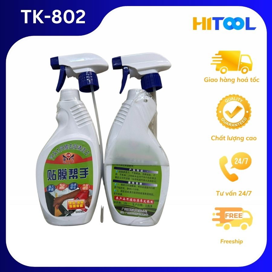 Dung Dịch Tẩy Keo Phim Cách Nhiệt, Decal TK802