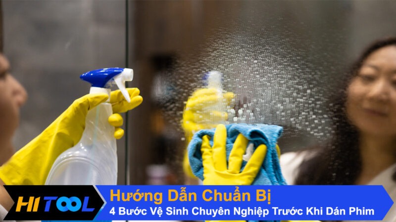 Hướng Dẫn Chuẩn Bị Dụng Cụ Và 4 Bước Vệ Sinh Chuyên Nghiệp Khi Dán Phim - ảnh 1